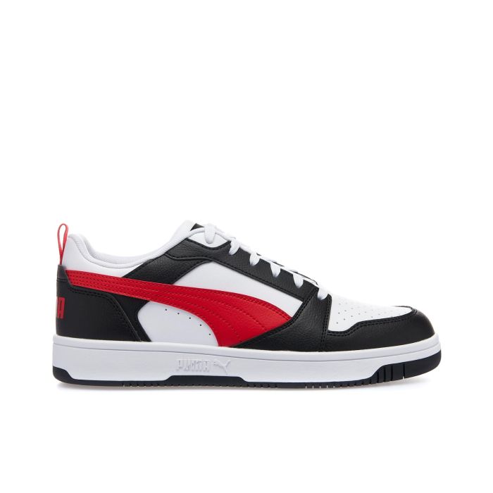 Sneakers basket da uomo nere e rosse rebound v6 low