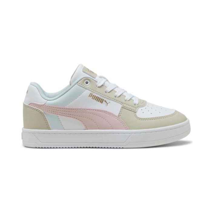 Sneakers basket bianche e beige da ragazza modello Caven
