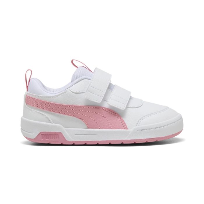 Sneakers bambina bianche da ginnastica Multiflex con doppio velcro