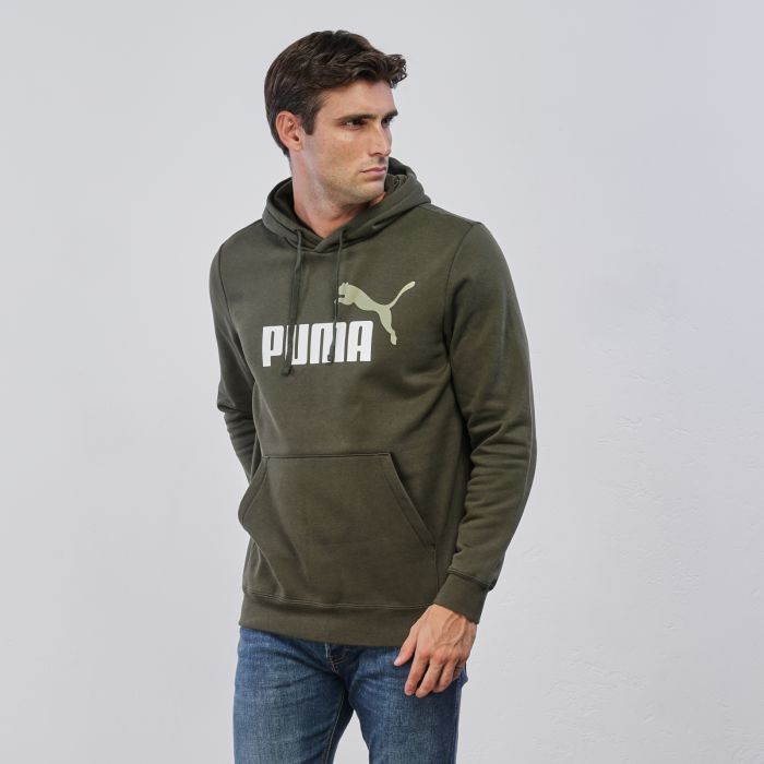 Felpa sportiva verde da uomo con logo