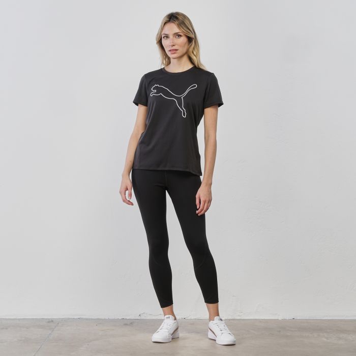 Leggins sportivi neri da donna in cotone