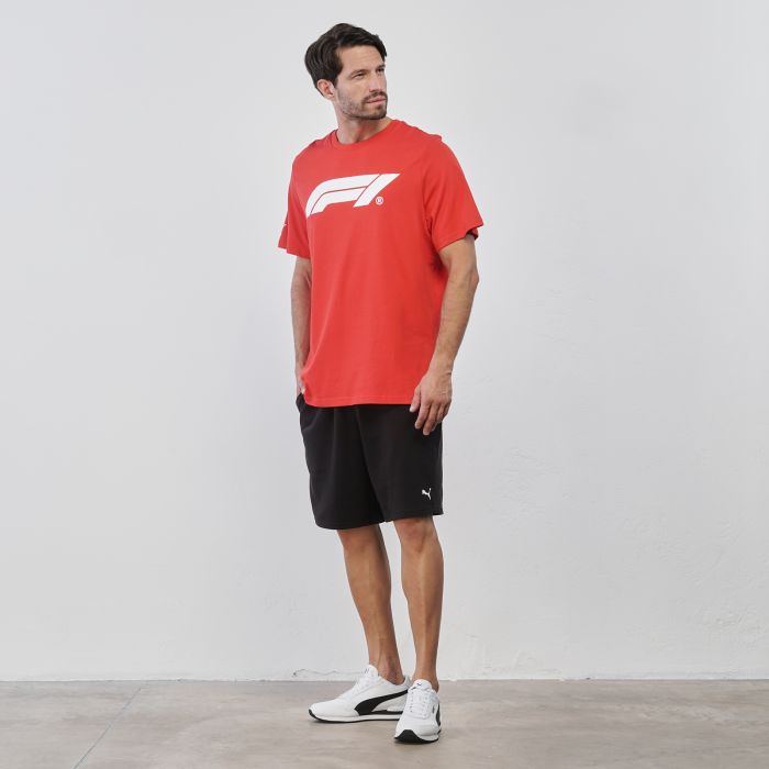 Shorts sportivi corti neri da uomo con logo e coulisse