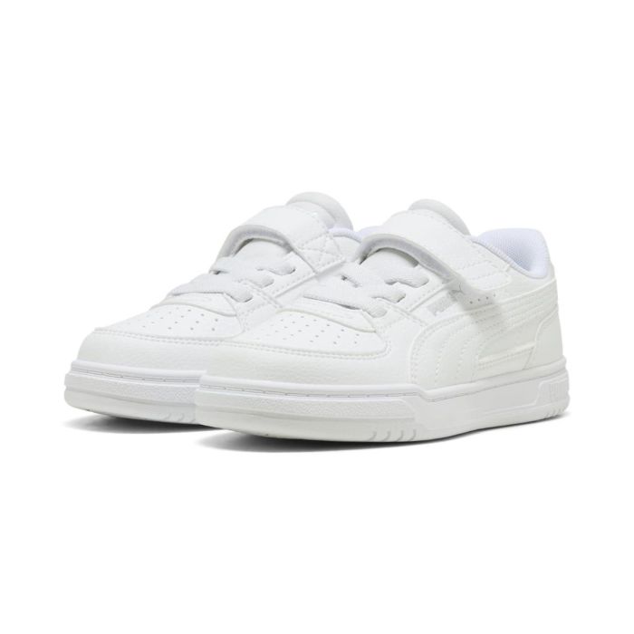 Sneakers basket bianche da bambina Puma Caven 2.0 con strappo