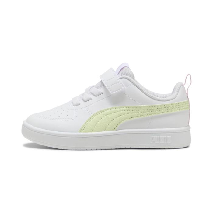 Sneakers tennis bianche da bambina Puma Rickie AC+