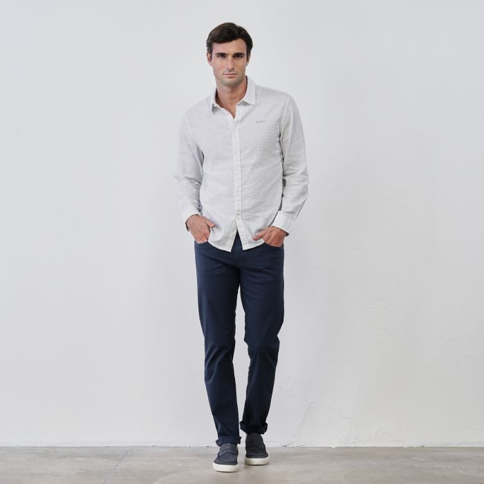 Pantaloni da uomo blu con tasche