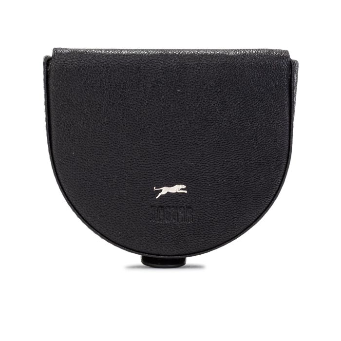 Portamonete blu rotondo con stampa logo