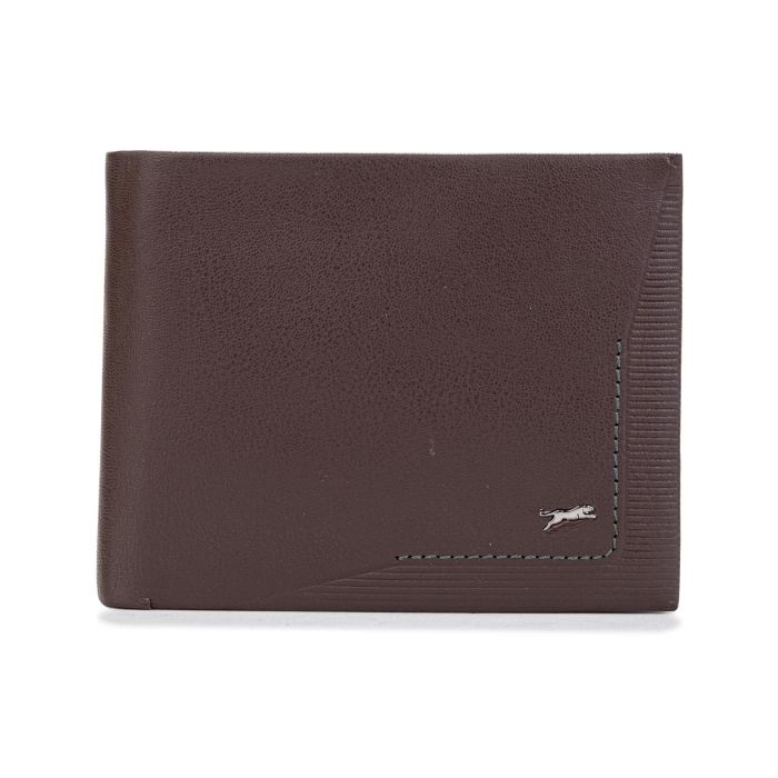 Portafoglio marrone da uomo con logo