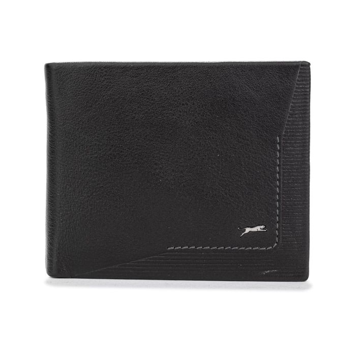 Portafoglio nero da uomo con logo