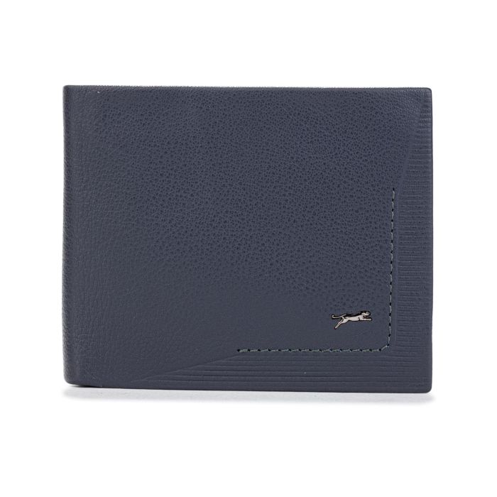Portafoglio blu da uomo con logo
