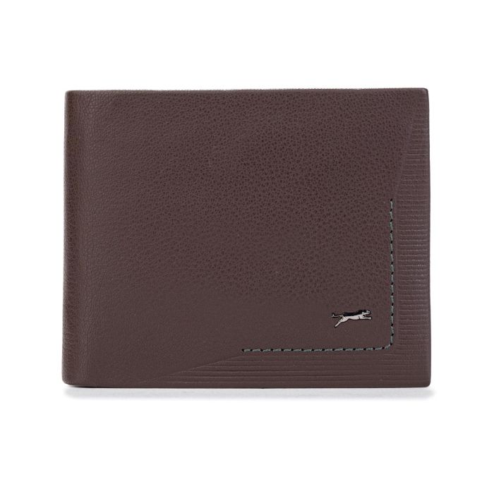 Portafoglio marrone da uomo con logo