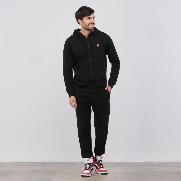 Pantaloni sportivi neri da uomo con logo