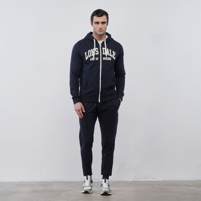 Pantaloni sportivi blu Lonsdale da uomo con tasche e logo