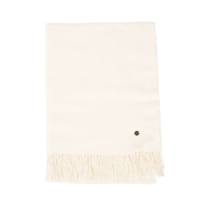 Sciarpa a righe con frange per un look autunnale vivace - Lilla / crema / azzurro / rosa