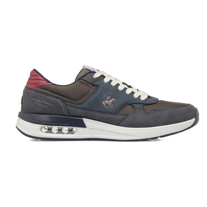 Sneakers blu da uomo con logo laterale
